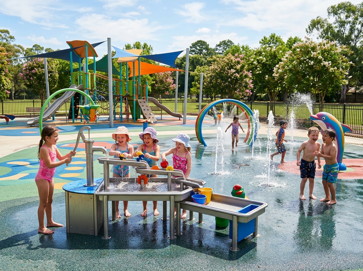 Wodny plac zabaw dla dzieci splash pad
